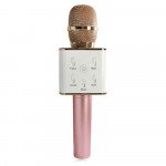 Wholesale Karaoke Microphone Portable Handheld Bluetooth Speaker KTV (Rose Gold)